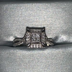 Zales 1K 14K White Gold Engagement Ring